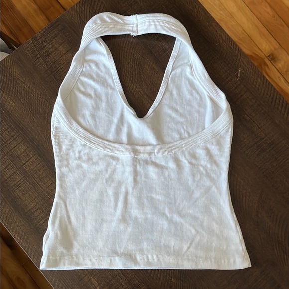 Boohoo White Halter Neck Women's Top - Picture 2 of 3